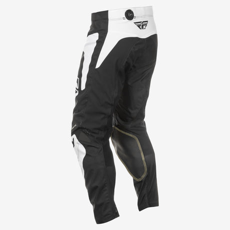 Fly Racing Kinetic Sym Pants for Motocross - Black/White, Size 28, Designed for Off-Road Performance and Durability