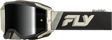 Fly Racing Zone Elite Goggle Black/Grey with Black Mirror/Smoke Lens – Compatible with ATV, UTV, and Dirt Bikes