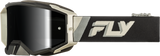 Fly Racing Zone Elite Goggle Black/Grey with Black Mirror/Smoke Lens – Compatible with ATV, UTV, and Dirt Bikes