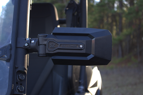 SEIZMIK Trailrider Side Mirrors 2.00 Roll Bar for UTVs – Durable Aluminum with Wide Viewing Convex Mirror