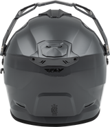 Fly Racing Trekker CW Solid Helmet with Electric Shield in Grey - Extra Small Fit for Off-Road and Motocross Vehicles