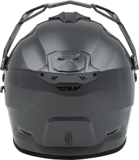 Fly Racing Trekker CW Solid Helmet with Electric Shield - Medium, Grey for Motorcycle and ATV