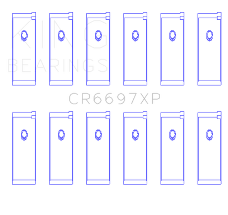 King Engine Bearings Nissan RB25/RB26 (Size STD) Performance Rod Bearing Set - Size STD