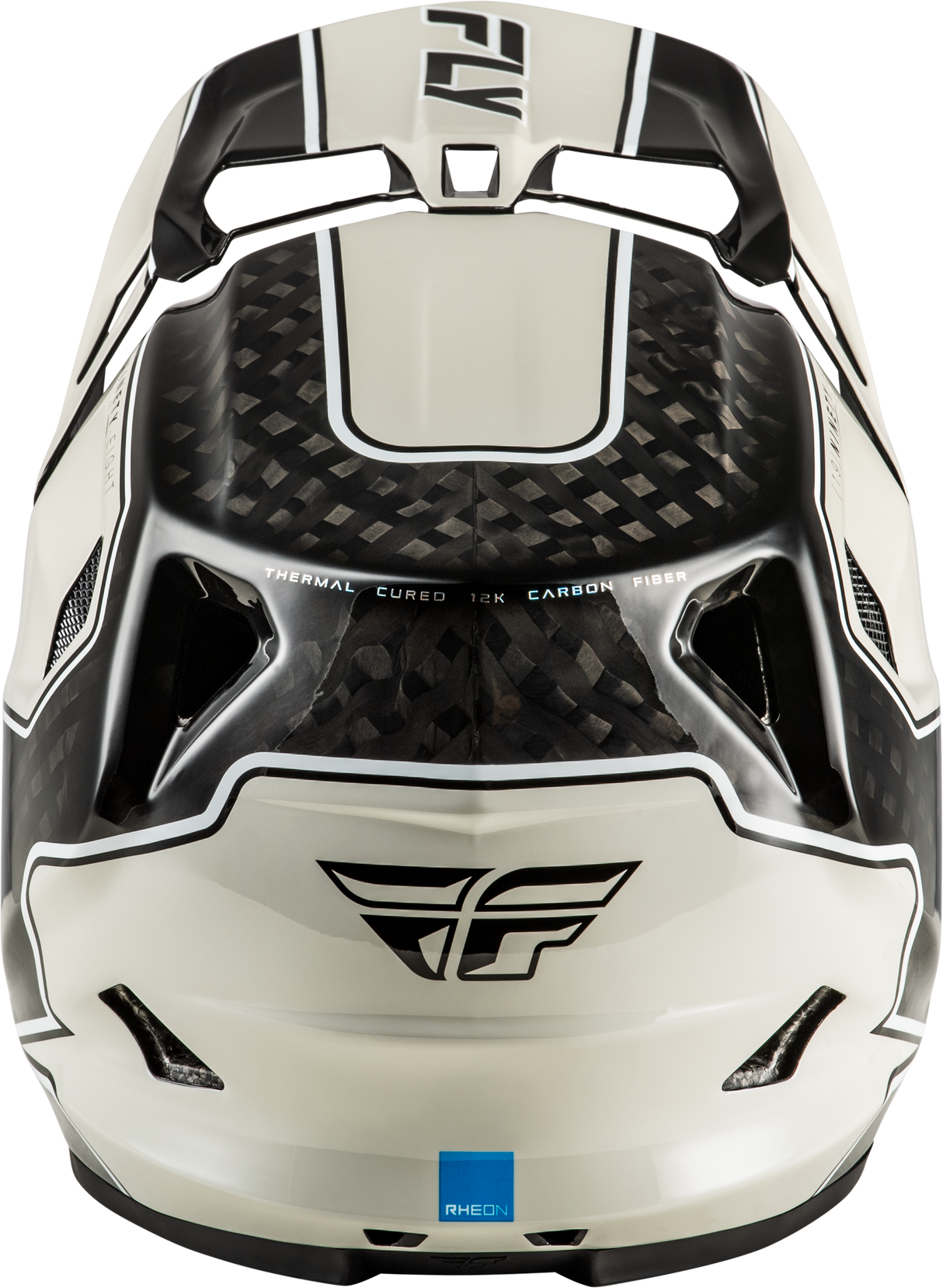 Fly Racing Werx R Flow Carbon Helmet for Motorcycle - Black Carbon/Grey Medium