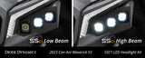 Diode Dynamics 17-24 Can-Am Maverick X3 C1 Headlamp Kit - Sport White ABL (Pair)