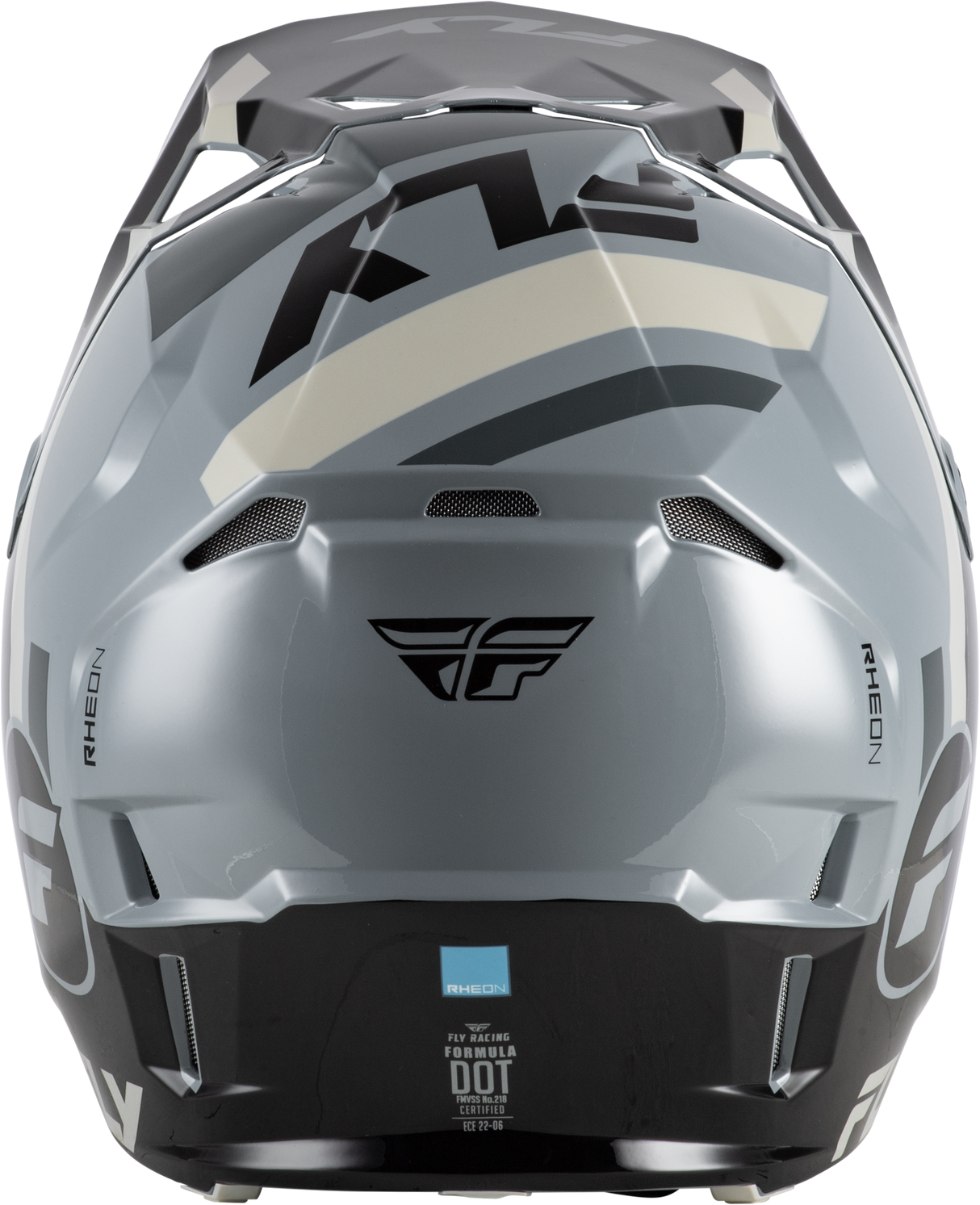Fly Racing Formula Cp Seal Helmet for Motorcycles - Medium Fit - Black/Grey/Light Grey