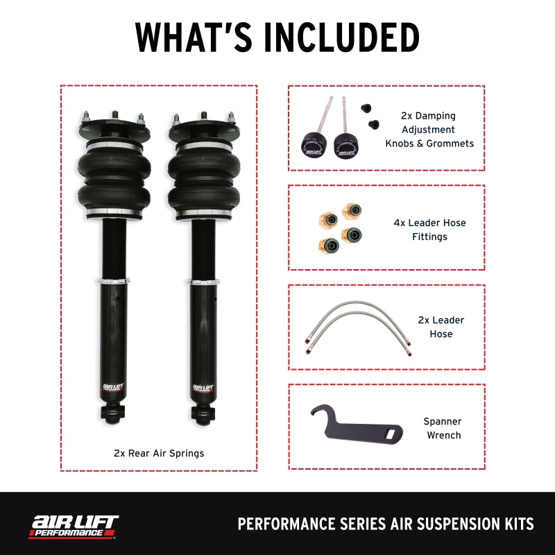 Air Lift Performance Rear Air Suspension Kit for Lexus LS400 (1989-2000) – Part Number 76516