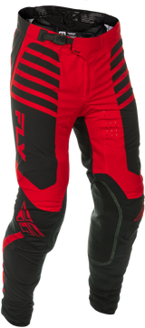 Fly Racing Lite Pants Black/Red Size 30 - Lightweight Motorcycle Riding Pants with Mesh Panels and Adjustable Fit