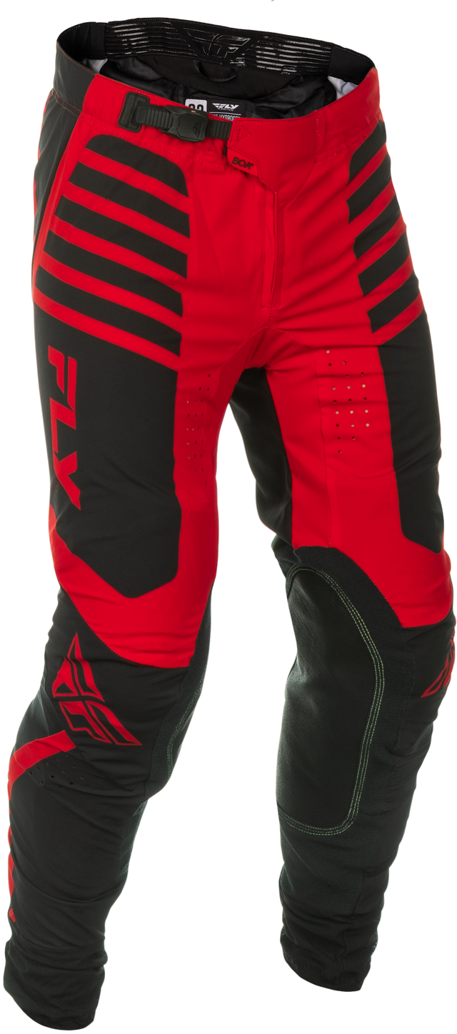 Fly Racing Youth Lite Pants Black/Red Size 26 – Lightweight Motocross Pants with Mesh Panels and Adjustable Fit