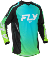 Fly Racing F 16 Jersey Aqua/Black/White Medium for Dirt Bikes and Off-Road Vehicles