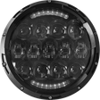 CYRON 7-inch Urban Headlight with Daytime Running Lights for Motorcycle