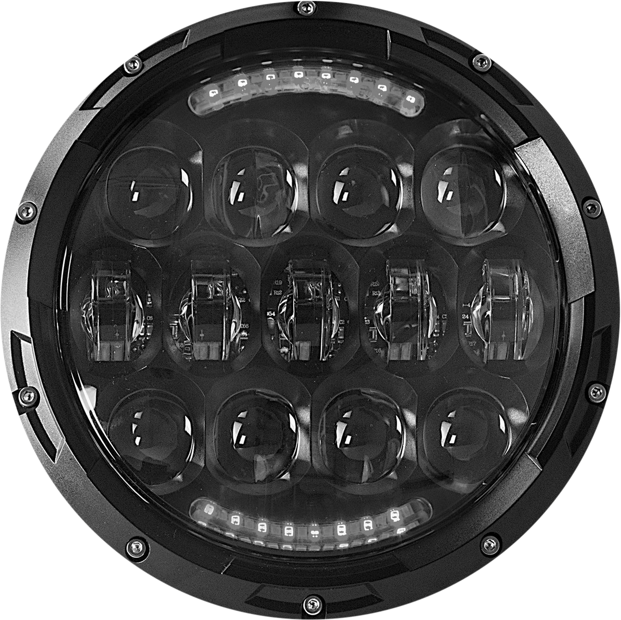 CYRON 7-inch Urban Headlight with Daytime Running Lights for Motorcycle