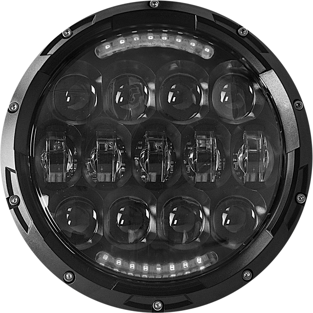 CYRON 7-inch Urban Headlight with Daytime Running Lights for Motorcycle