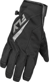 Fly Racing Title Long Gloves Black Medium with Weatherproof Technology and 3M Thinsulate Insulation