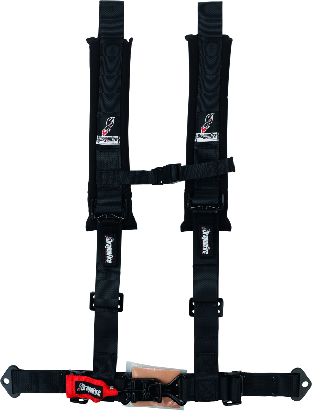 DragonFire Racing H-Style 4-Point Youth Harness with Memory Foam Shoulder Pads