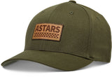 Alpinestars Hardy Hat Military Small/Medium - Structured Curved Bill Cap with Stretch Twill