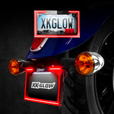 XK GLOW XK034018-B License Plate Frame Light with Turn Signal - Universal Fit for Cars, Trucks, and SUVs