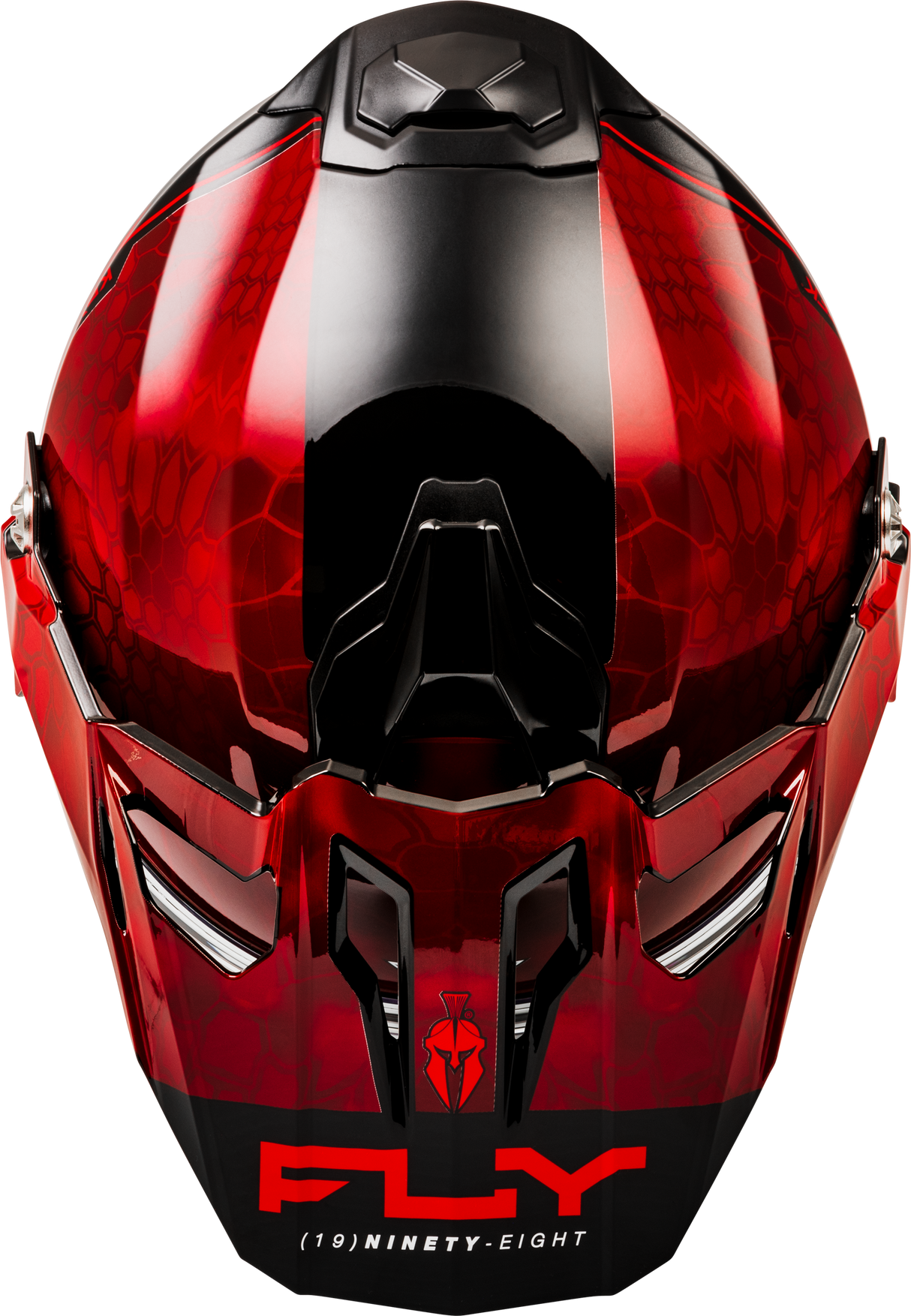 Fly Racing Trekker CW Conceal Helmet with Electric Shield in Red and Black - Extra Small (Part #73-31361XS)