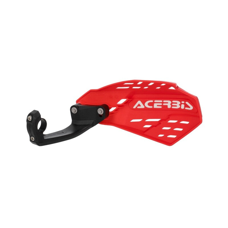 Acerbis Linear Vented Handguard - Red/White for Off-Road Motorcycles and Powersports Vehicles