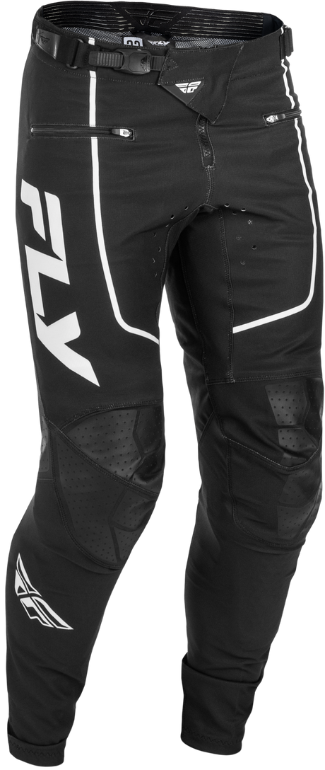 Fly Racing Rayce Bicycle Pants for BMX and MTB – Size 28, Black/White