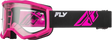 Fly Racing Focus Goggle Black/Pink with Clear Lens – ATV, Motorcycle, Off-Road Helmet Fitment