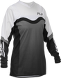 Fly Racing Women's F 16 Jersey Grey/Black/White Large – Motocross Riding Jersey for Off-Road Bikes