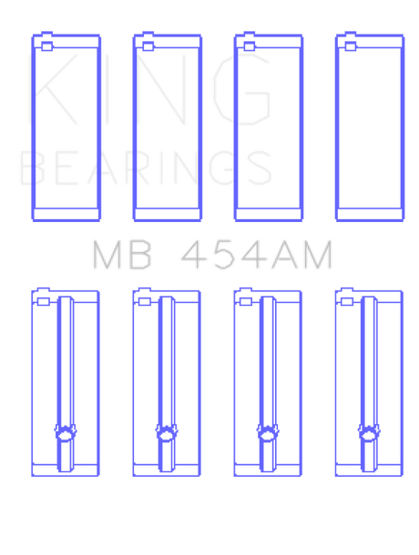King Engine Bearings Suzuki G-10 (Size +0.75mm) Main Bearing Set