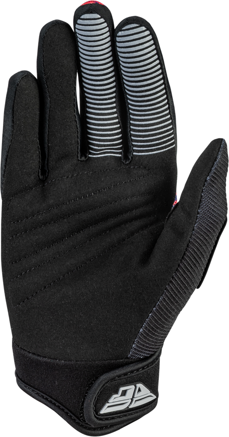 Fly Racing Youth F 16 Gloves Black/Red/Purple for Off-Road and Motocross