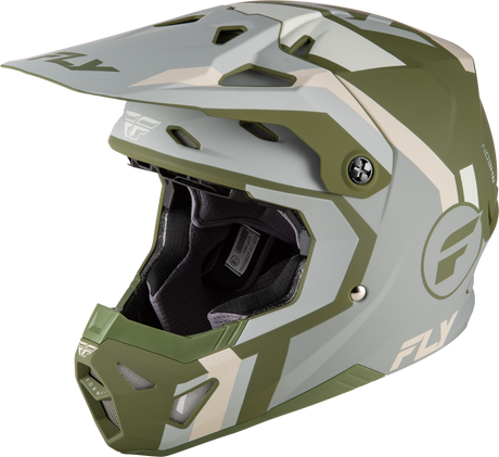 Fly Racing Formula CP Seal Helmet Matte Stone/Khaki/Olive for Motorcycle and ATV Riders