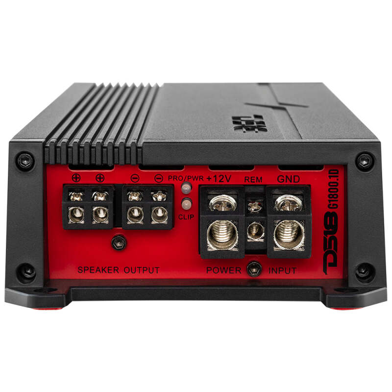 DS18 G1800.1D 1-Channel Car Amplifier – 600 Watts RMS at 1 Ohm, 400 Watts RMS at 2 Ohms, 250 Watts RMS at 4 Ohms for Car Audio Systems