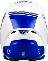 FLY Racing Kinetic Verdict Helmet White/Blue/Grey Medium for Off-Road Motorcycles