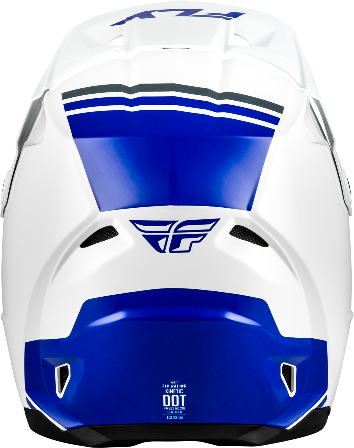 FLY Racing Kinetic Verdict Helmet White/Blue/Grey XL – Off-Road Motorcycle Helmet with DOT and ECE22.06 Approval for ATV, Dirt Bike, and Motocross