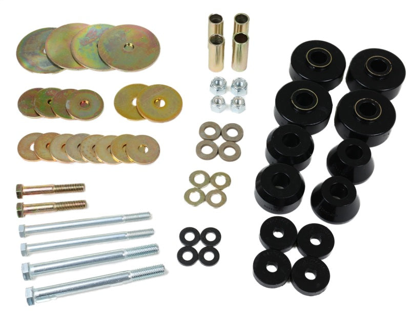 Energy Suspension 3.4174G Black Body Mount Set for 1967-1968 Chevrolet C10 and K10 Pickup Trucks