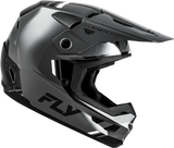 FLY Racing Kinetic Verdict Helmet Grey/Black/White XS – Off-Road Motorcycle Helmet with Dual-Density EPS and Ventilation for ATV, Dirt Bike, and Motocross