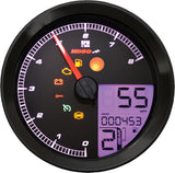 KOSO BA051231 Speedo / Tach Black Bezel LCD Color Change Display for Harley Davidson XL1200T, FXDLS, XL883N Models