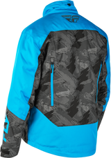 Fly Racing Youth SNX Pro Jacket Blue/Black YL – Snowmobile Jacket with Weatherproof Technology for Youth Riders