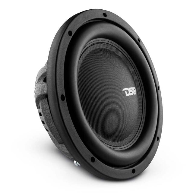 DS18 IXS Series 10-Inch 600W RMS Dual 2 Ohm Fiber Glass Shallow Mount Subwoofer for Car Audio