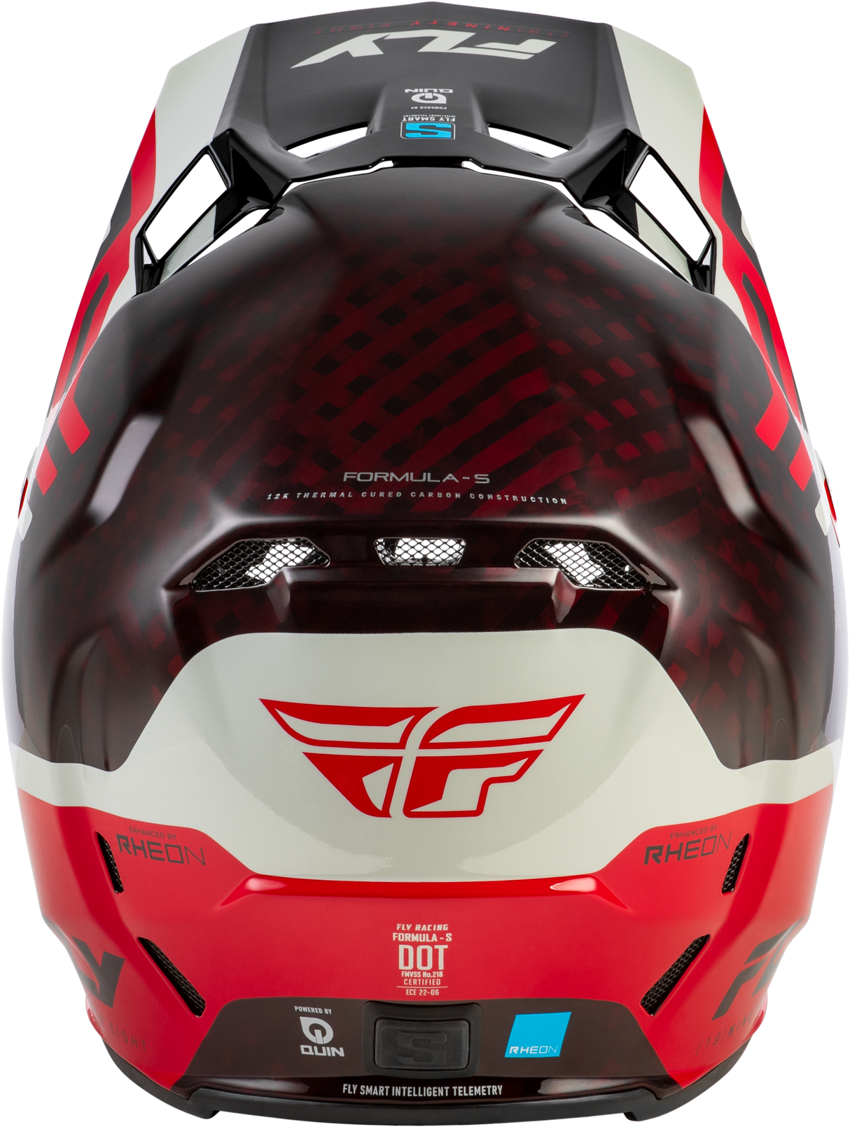 Fly Racing Formula S Carbon Byte Helmet - Red Carbon/Red/Grey for XL Motorcycle & ATV Riders