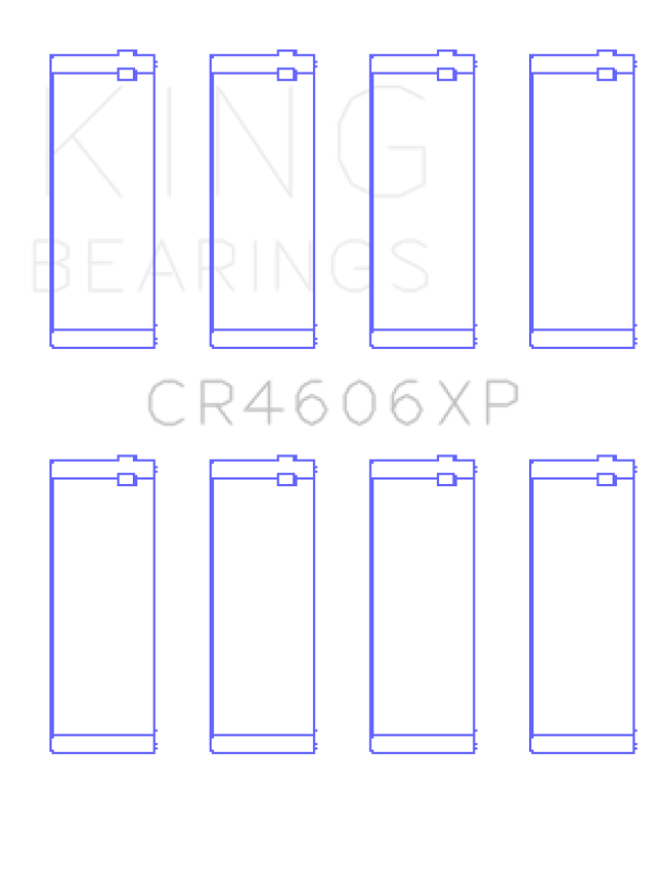 King Engine Bearings Saab B204/B205/B234/B235 (Size STD) Performance Rod Bearing Set