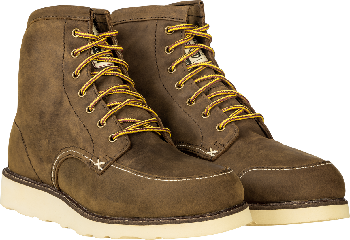 HIGHWAY 21 Journeyman Work Boots Brown Size 12 with Waterproof and Safety Features for Construction and Outdoor Use
