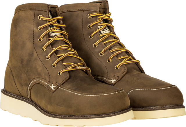 HIGHWAY 21 Journeyman Work Boots Brown Size 12 with Waterproof and Safety Features for Construction and Outdoor Use