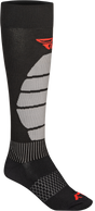Fly Racing Snow Performance Coolmax Sock Black Large/X-Large – All-Season Comfort for ATV and Motorcycle Riders