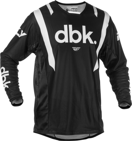 Fly Racing Kinetic Mesh Dbk Jersey Black/White for Motocross and Off-Road Vehicles, Size 2X
