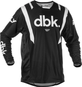 Fly Racing Kinetic Mesh Dbk Jersey for Motocross and Off-Road Vehicles - Size Large, Black/White