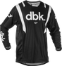 Fly Racing Kinetic Mesh Dbk Jersey for Motocross and Off-Road Vehicles - Size Large, Black/White