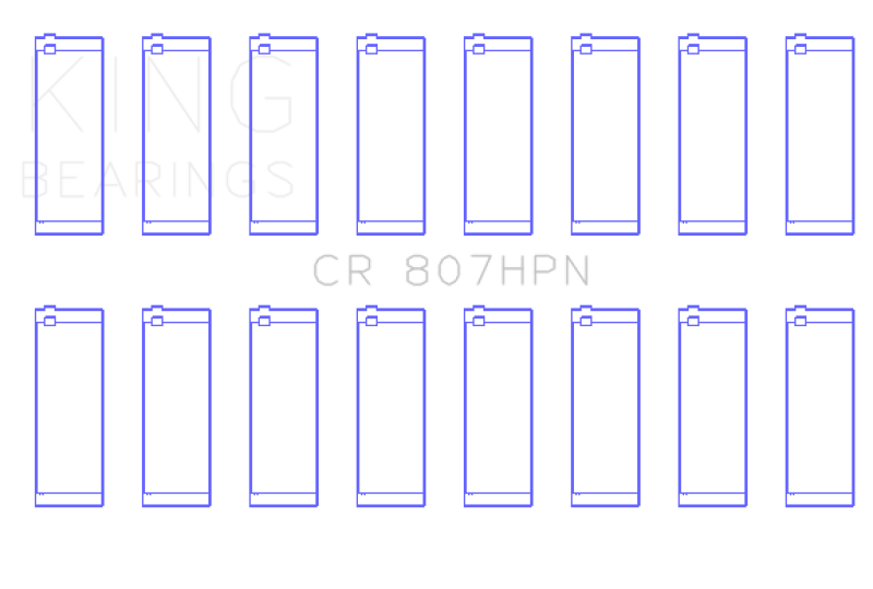 King Engine Bearings Chevy LS1 / LS6 / LS3 (Size 001) Performance Rod Bearing Set