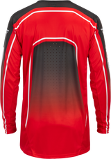 Fly Racing Youth Rayce Bicycle Jersey in Red/Black/White – Long Sleeve Performance Bike Jersey for Kids, Part 379-052YL