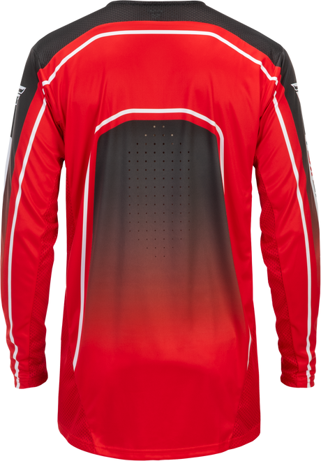 Fly Racing Youth Rayce Bicycle Jersey in Red/Black/White – Long Sleeve Performance Bike Jersey for Kids, Part 379-052YL