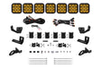 Diode Dynamics Prinsu/Sherpa Roof Racks- SS5 7-Pod CrossLink Mounting Kit - Sport Yellow Driving