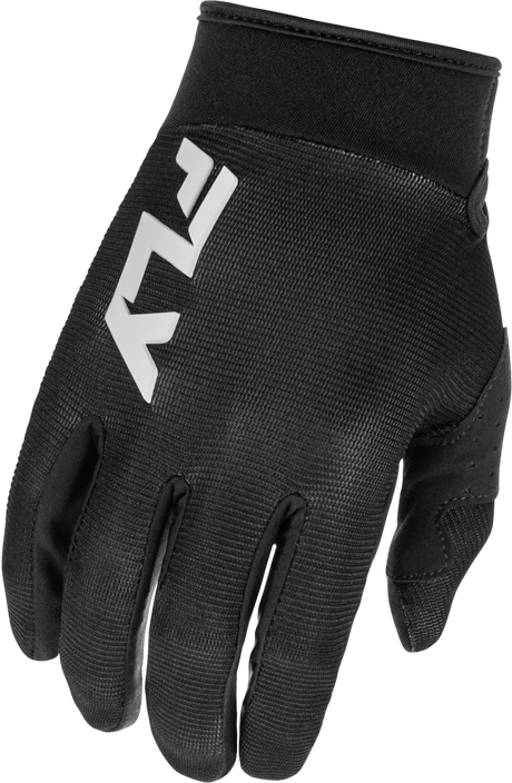 Fly Racing Youth F 16 Gloves Black/White Y3XS - Versatile Riding Gloves for Youth Bikes